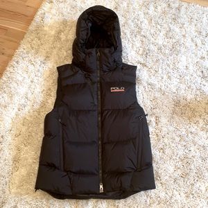 Women’s Polo Sport down hooded vest